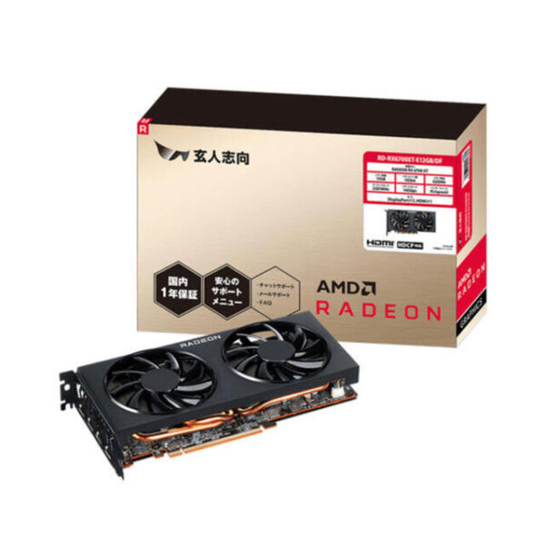 玄人志向 AMD RADEON RD-RX6700XT-E12GB/DF