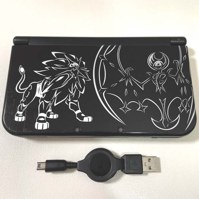 Newニンテンドー3DS LL ソルガレオ ルナアーラ ブラック 本体 充電器