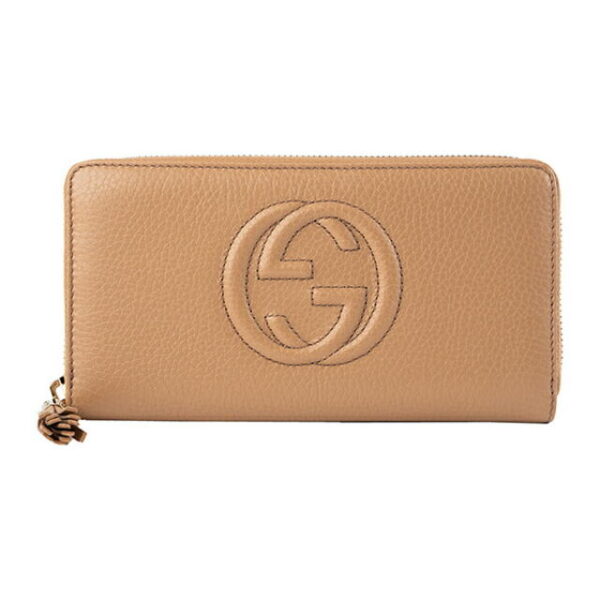 新品 グッチ GUCCI 長財布 ソーホー ローズベージュ