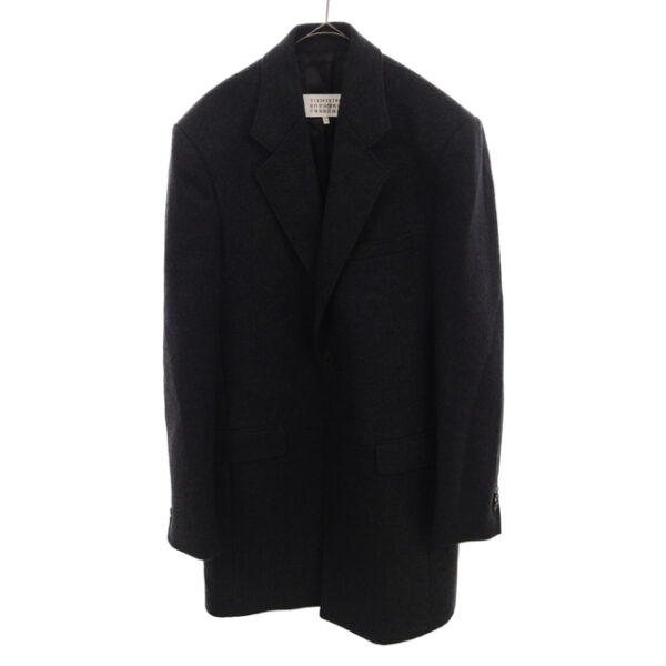 Martin Margiela 14 マルタンマルジェラ メルトンウール2Bチェスターコート ブラック 30AA008342071 130041906