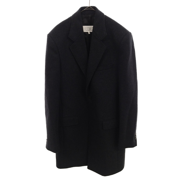 Martin Margiela 14 マルタンマルジェラ メルトンウール2Bチェスターコート ブラック 30AA008342071 130041906