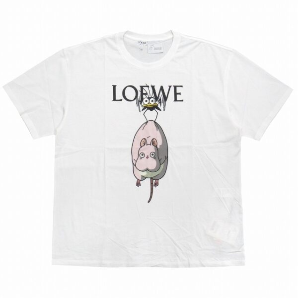 未使用 21aw ロエベ 千と千尋の神隠し Tシャツ ハエドリ 坊ネズミ◆２