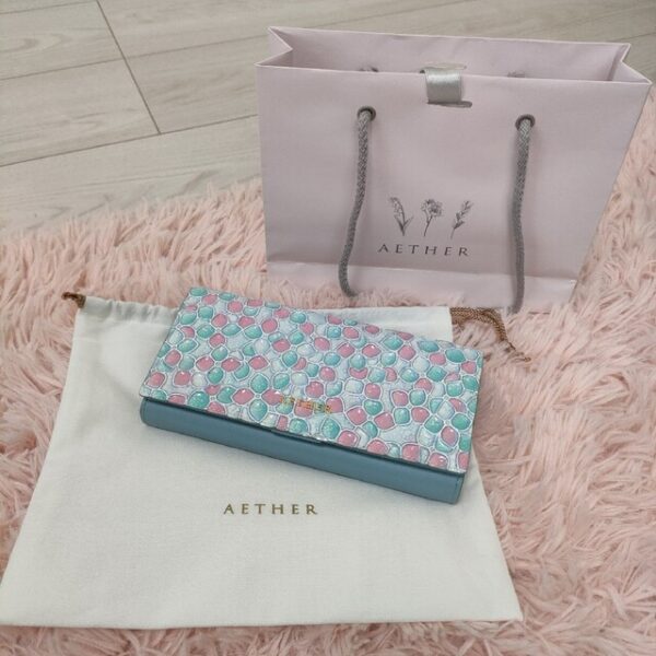 エーテル　オルテンシア　長財布　AETHER