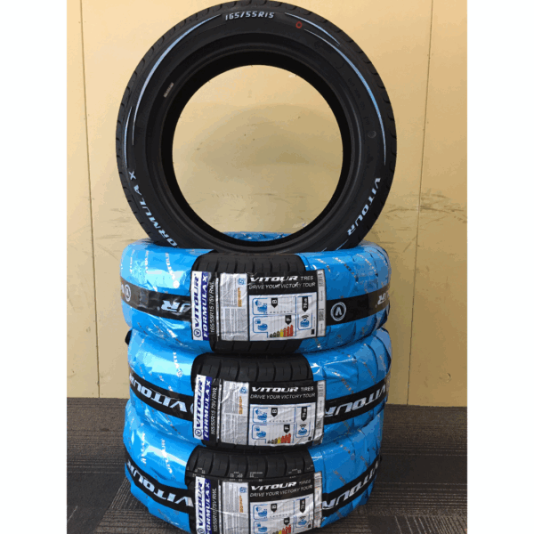 165/55R15 ホワイトレター タイヤ 4本セット 送料無料！15インチ