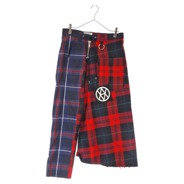 KIDILL キディル Jamie Reid Symbol Hold Pants ジェイミーリードシンボルホールドチェックパンツ レッド