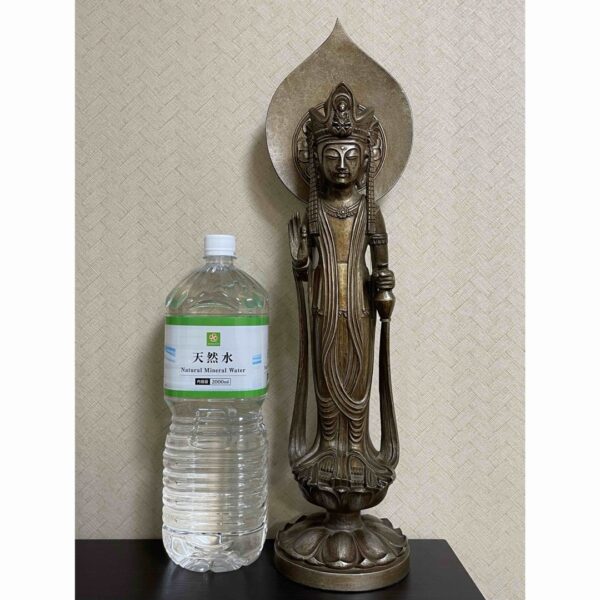人間国宝 澤田政廣 作 聖観音菩薩像 ブロンズ　仏像 仏教美術　観音様