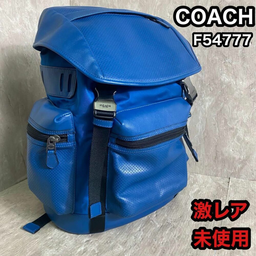 未使用 COACH リュック バッグパック パンチングレザー F54777