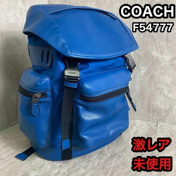 未使用 COACH リュック バッグパック パンチングレザー F54777