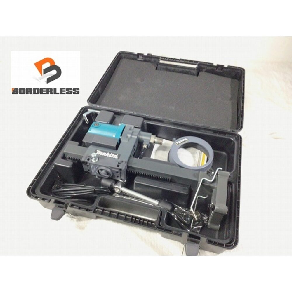 ☆美品☆makita マキタ ダイヤコアドリル DM122 本体＋ベース＋ケース付 100V 165mm M27ネジ ダイヤモンドコアドリル コアードリル 96450