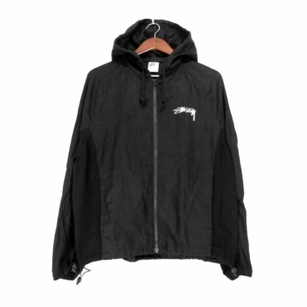 ナイキ NIKE × ステューシー STUSSY 24SS  ロゴ リネン ジャケット フーディ　w20002
