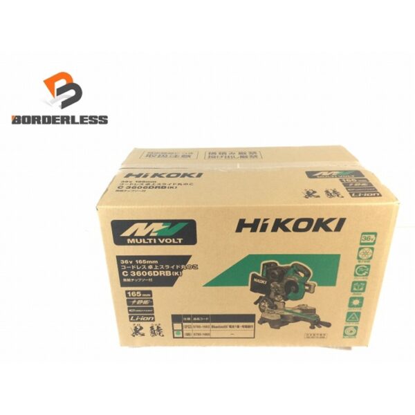 ☆未使用品☆HiKOKI ハイコーキ 36V 165mm コードレス卓上スライド丸のこ C3606DRB(K) 黒鯱チップソー付き 102435