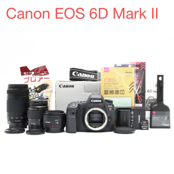 Canon EOS 6D Mark II標準&望遠&単焦点トリプルレンズセット