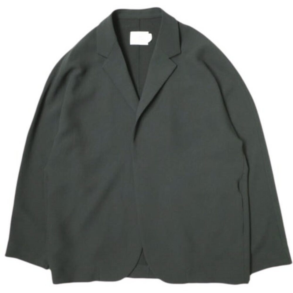 UNITED ARROWS & SONS by DAISUKE OBANA ユナイテッドアローズ アンド サンズ 尾花大輔 24AW 日本製 ESSENS I D/S JACKET ボタンレス テーラードジャケット 5522-299-0310 M DK.GRAY N.Hoolywood アウター