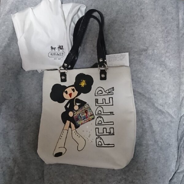 大値下げ！COACH(コーチ)ポピーちゃんトートバッグ(外袋・証明書付)