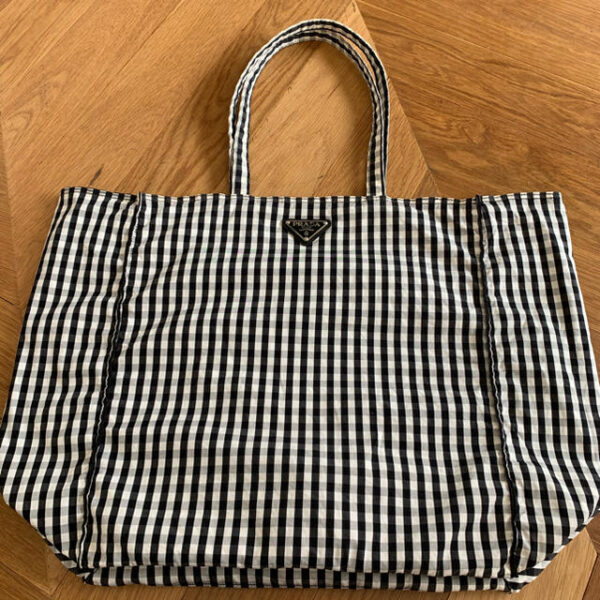 PRADA プラダ　エコバッグ　ギンガムチェック